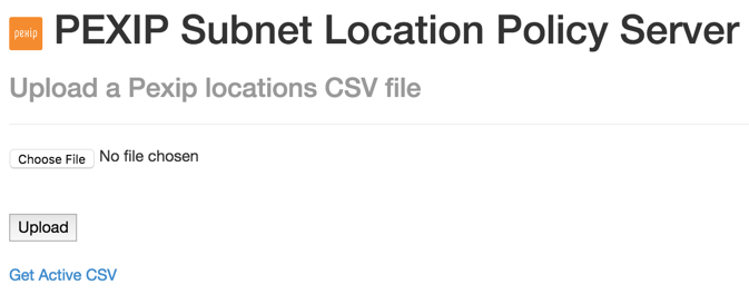 Click Get Active CSV to download the example